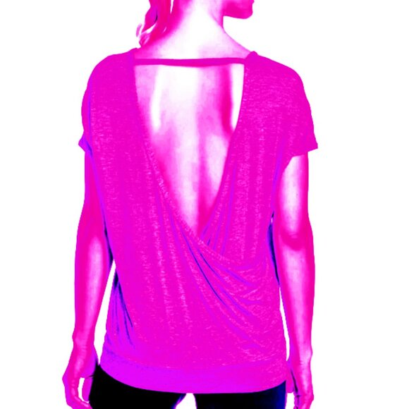 Women's Gaiam Backless Workout Ellie Tunic Yoga Top - Picture 5 of 12